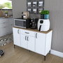 Hanah Home Gabinete Multipropósito Blanco y Nuez